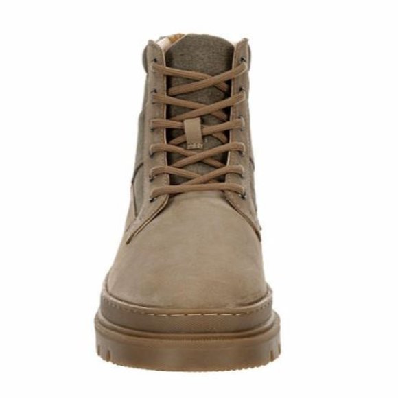 Restoration Clayton Rugged Men's High Top Leather Upper Memory Foam Boots Shoes - Picture 5 of 6